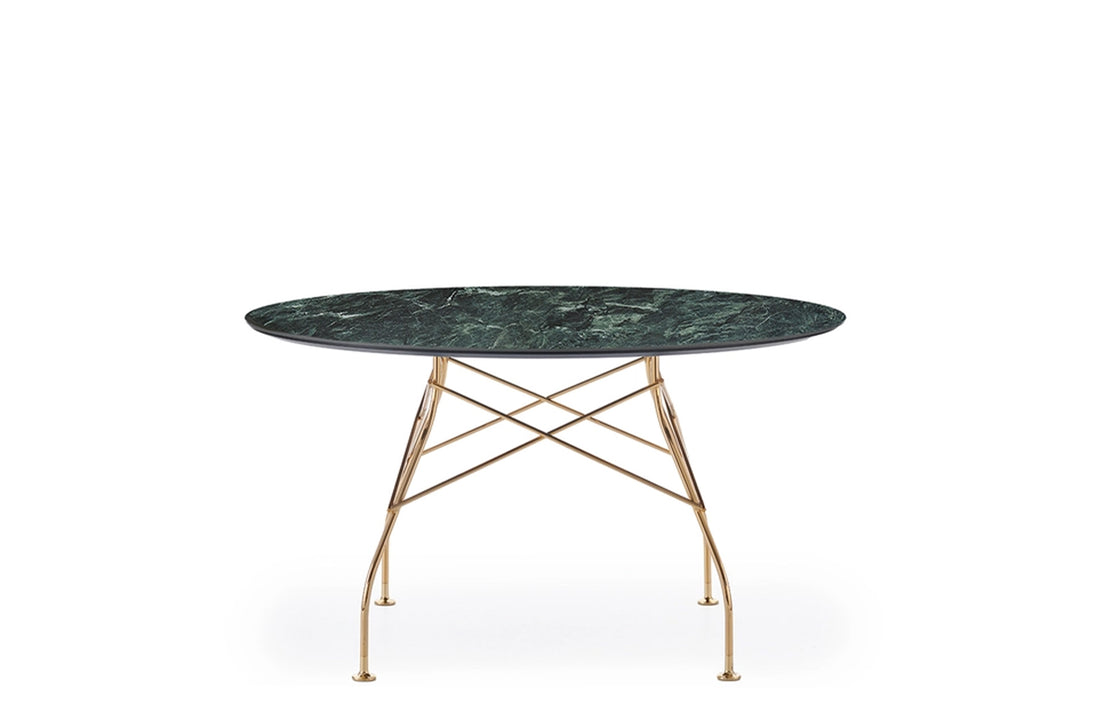 Gold / Green Stoneware with Marble Finish