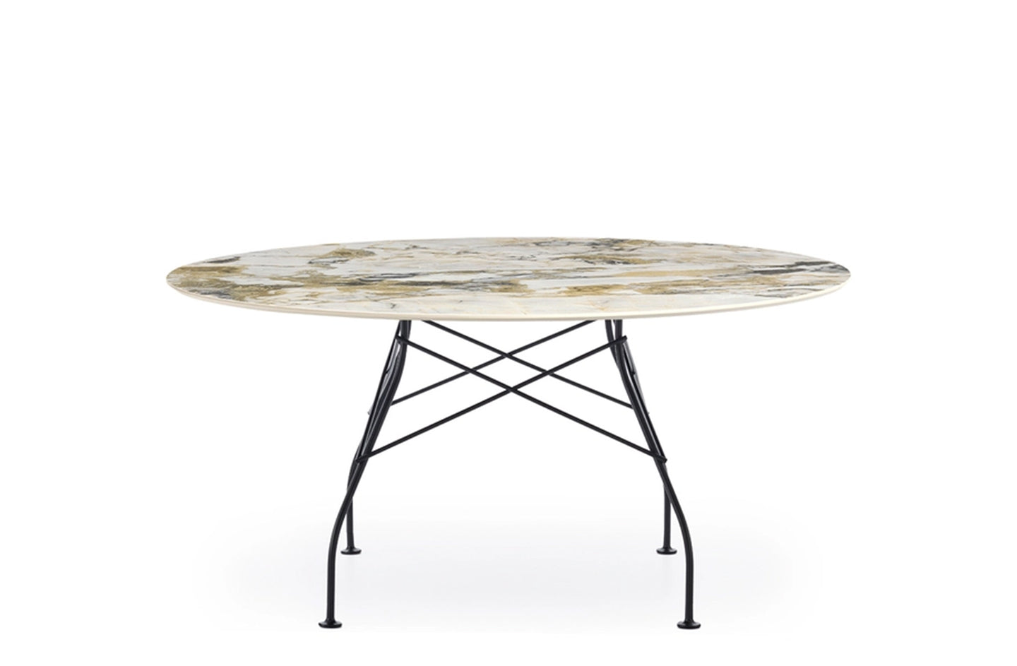 Glossy XXL Round Table - Stoneware-Kartell-Space Furniture AU
