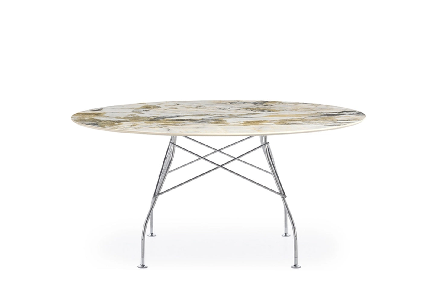 Glossy XXL Round Table - Stoneware-Kartell-Space Furniture AU
