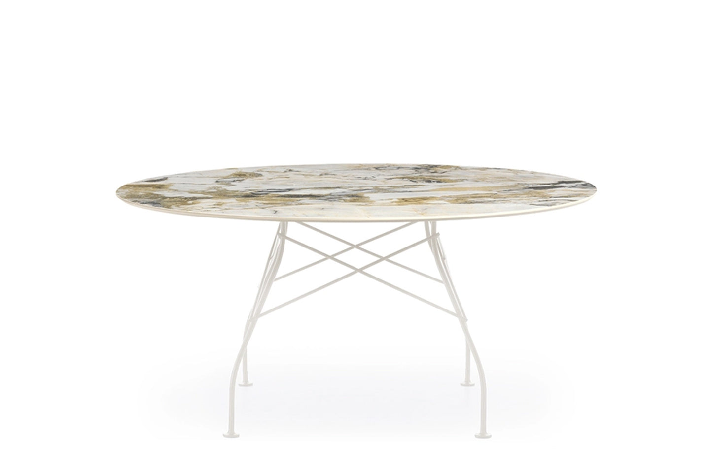 Glossy XXL Round Table - Stoneware-Kartell-Space Furniture AU
