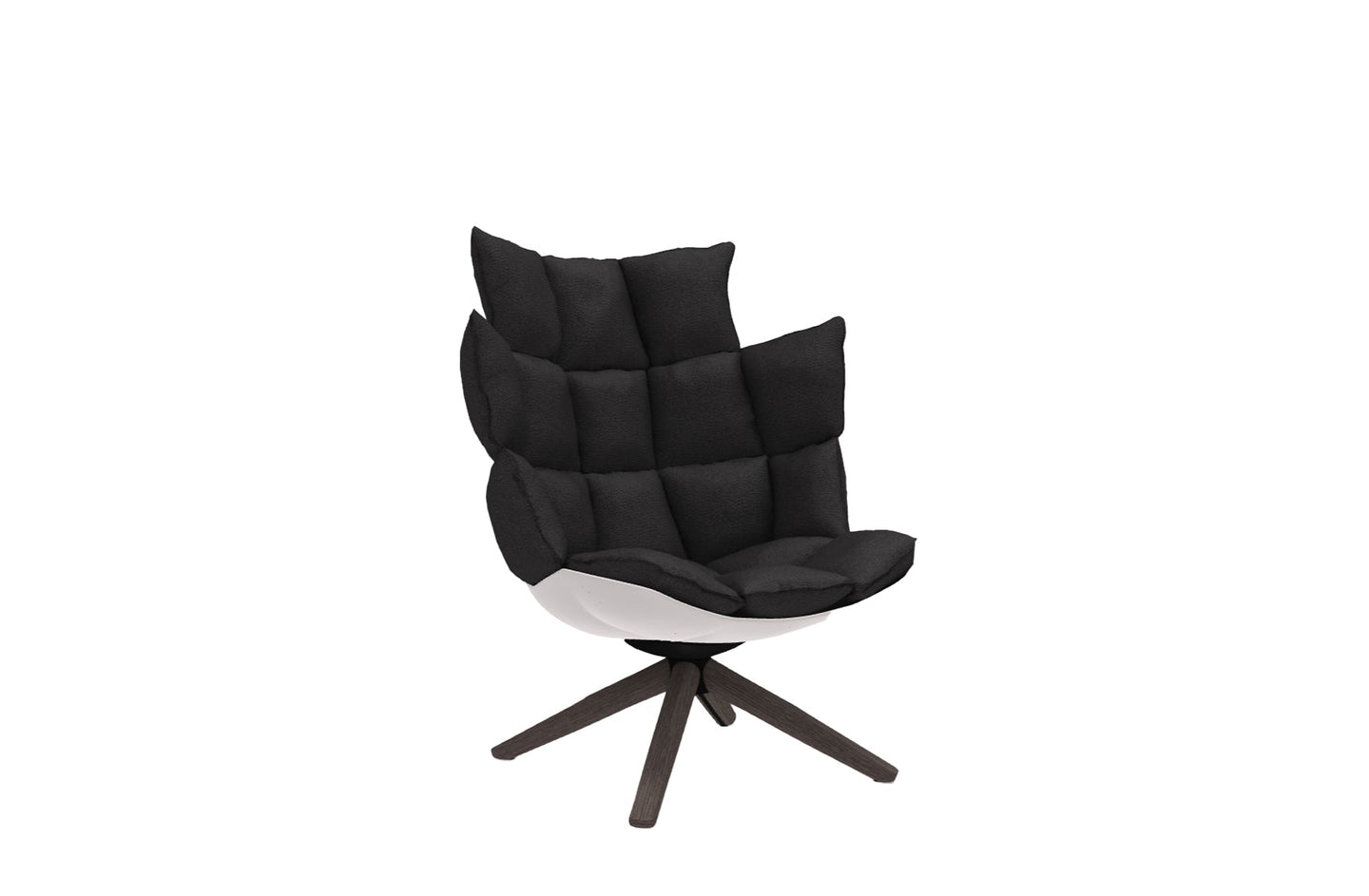 Husk Swivel Armchair with Snug Sides and Headrest-B&B Italia-Space Furniture AU
