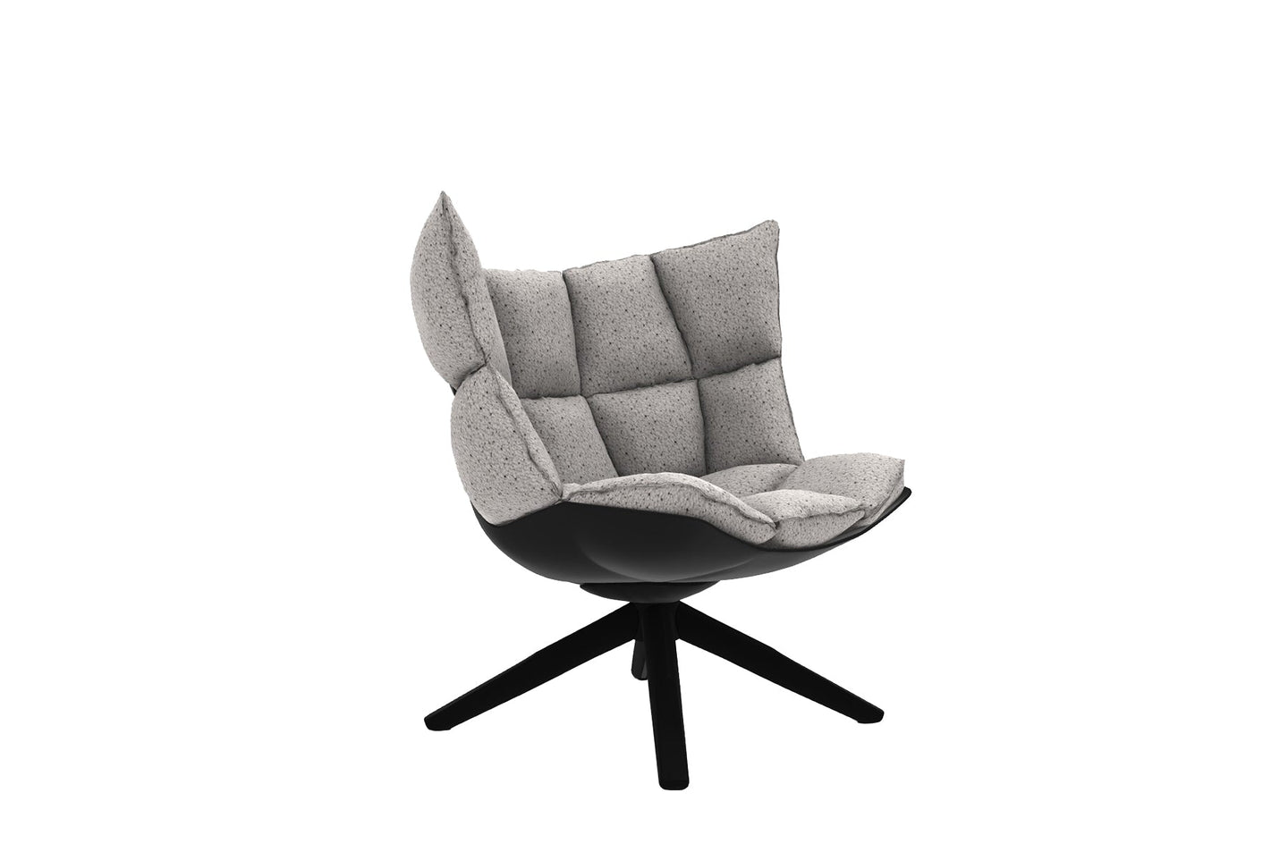 Husk Swivel Armchair with Snug Sides-B&B Italia-Space Furniture AU
