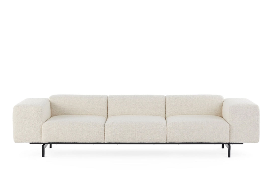 CURLY White Fabric / Cushions Sold Separately