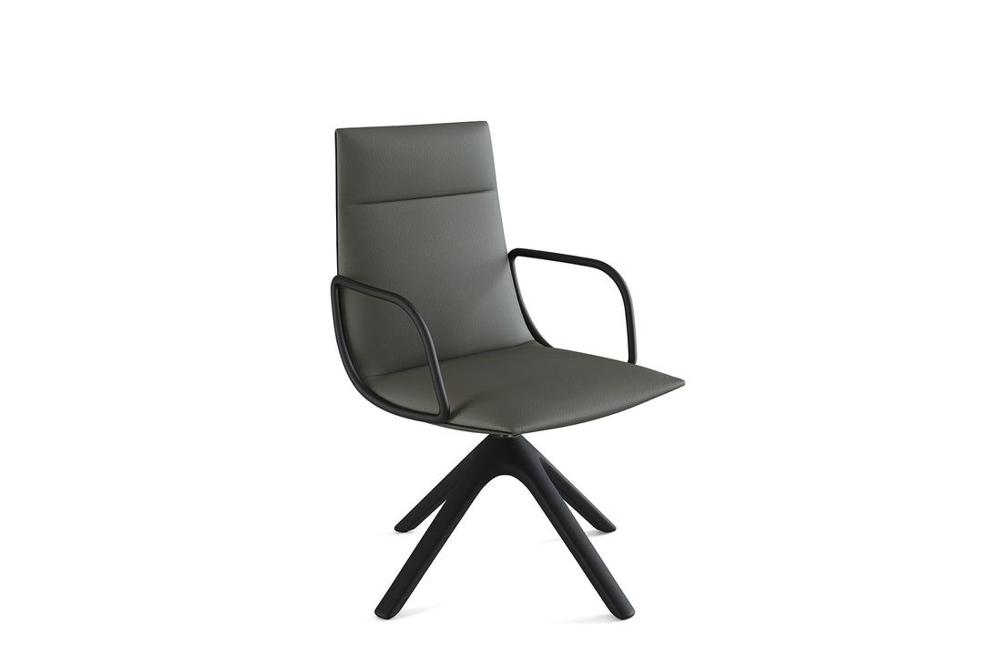 Noha Executive Chair - Wooden Base-Viccarbe-Space Furniture AU