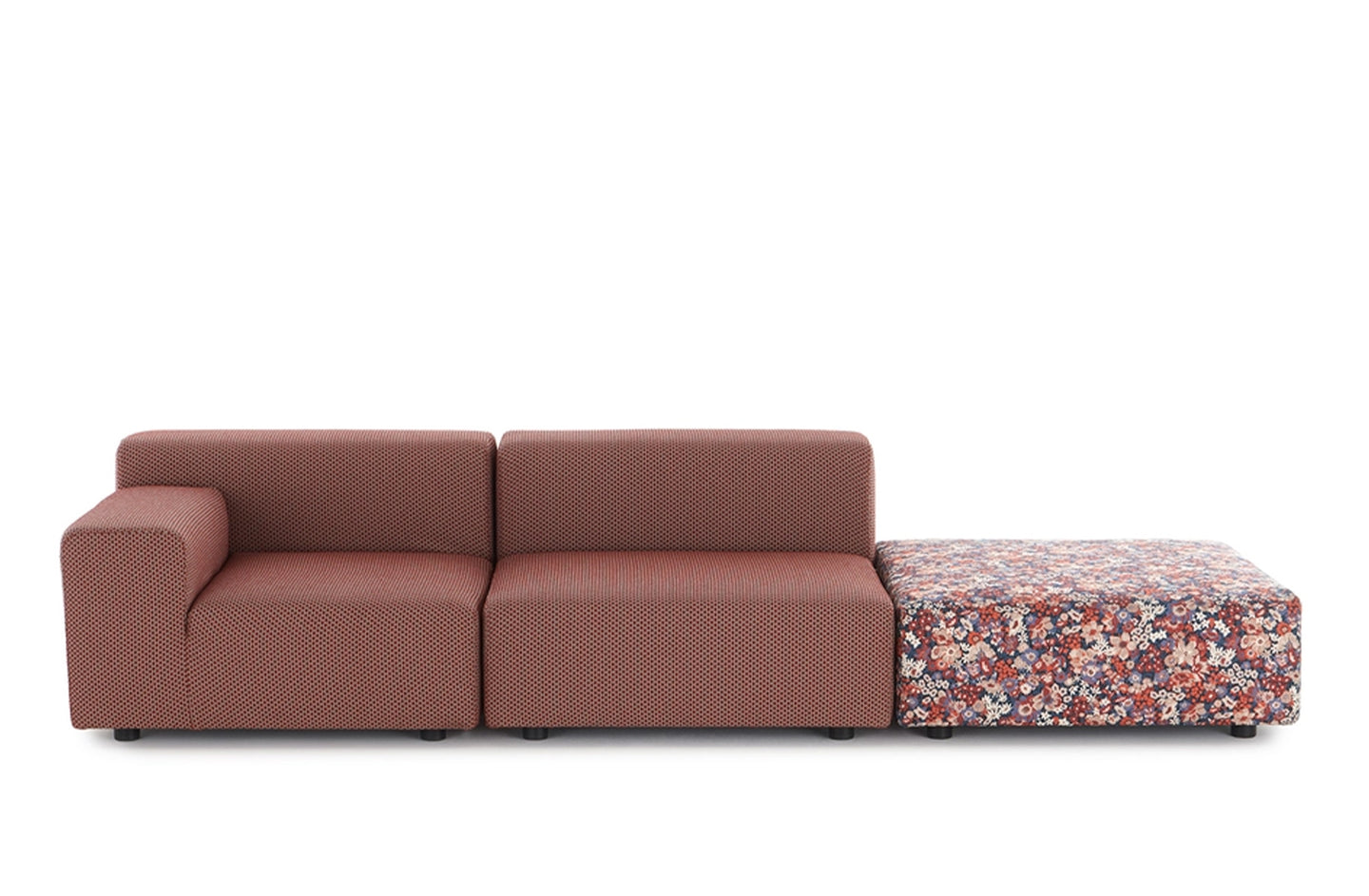 Plastics Outdoor Liberty 2 Seat Sofa with Right Ottoman-Kartell-Space Furniture AU
