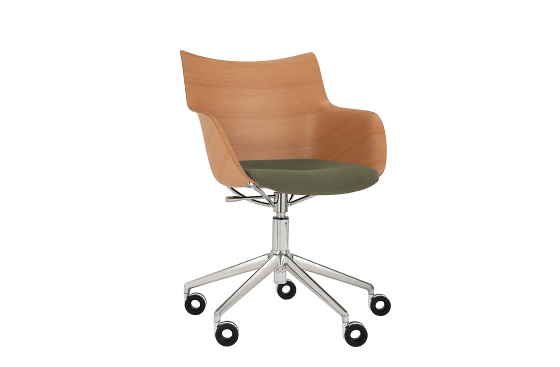 Basic Veneer Light Wood/Green/Chrome