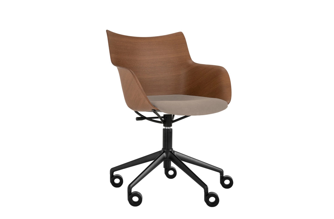 Basic Veneer Dark Wood/Ecru/Black