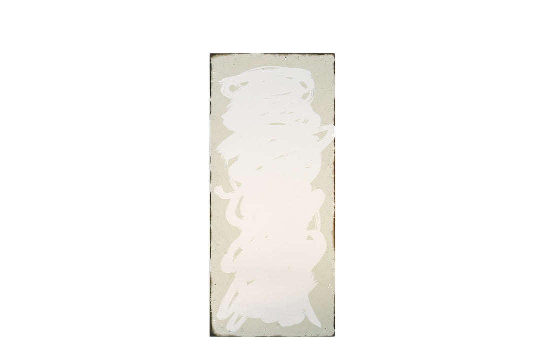 80x180 cm / Background in silver leaf