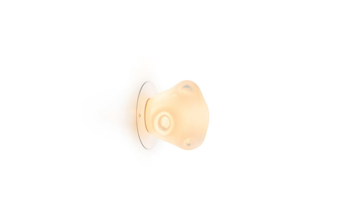 White Opaline / 57sp Paintable for junction box - Large Plate / LED Lamp 2700K