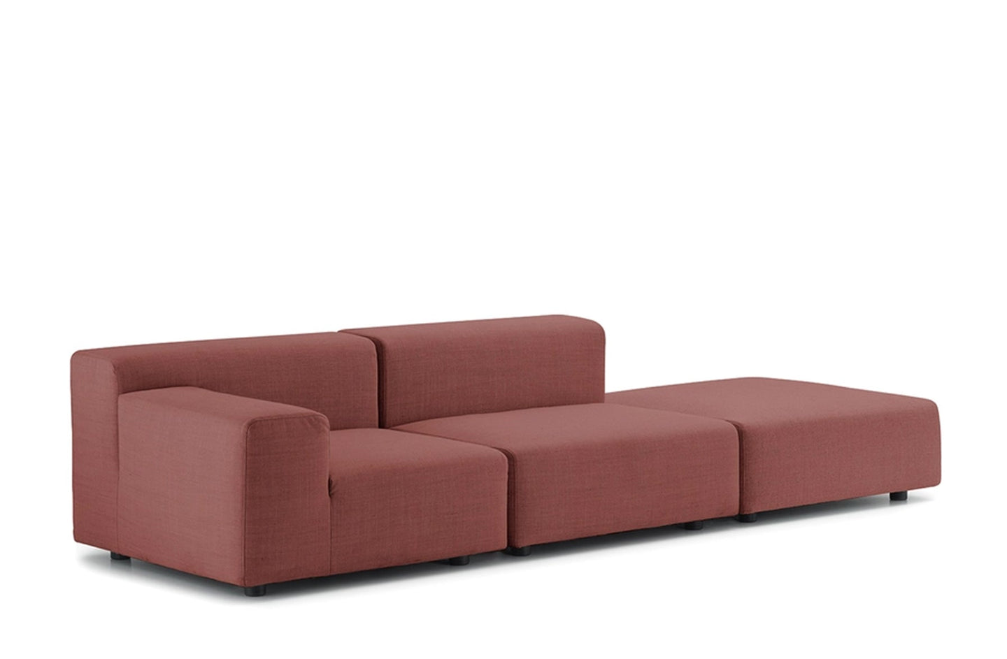 Plastics Outdoor Sofa with Right Ottoman

