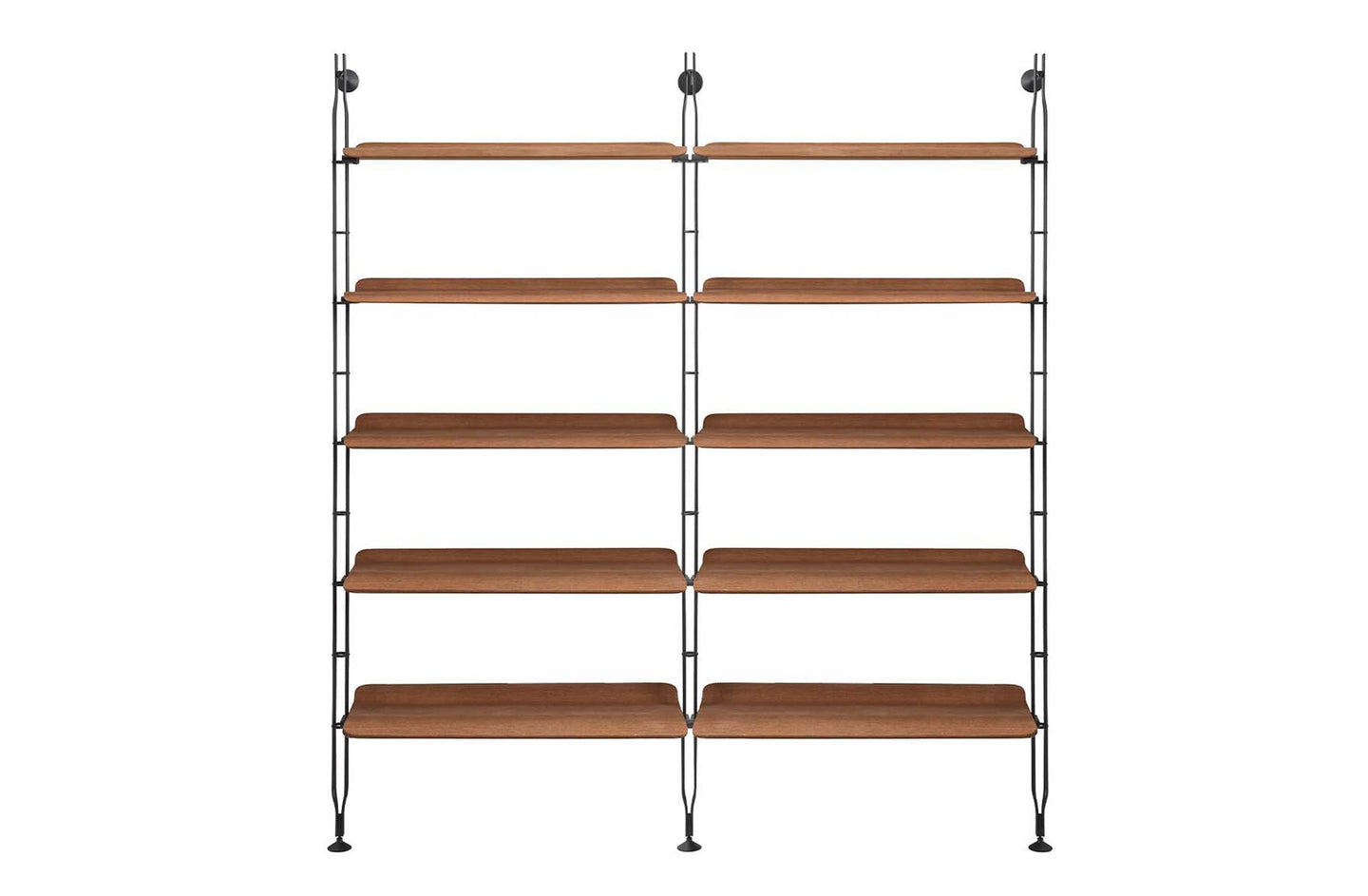 Adam Wood Bookcase - 10 Shelves - 3 Struts
