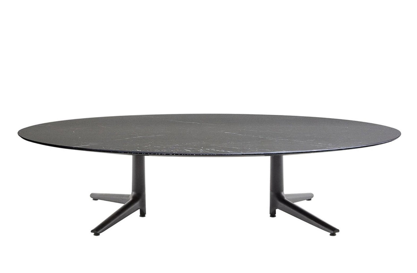 Multiplo Low Oval Coffee Table - Stoneware

