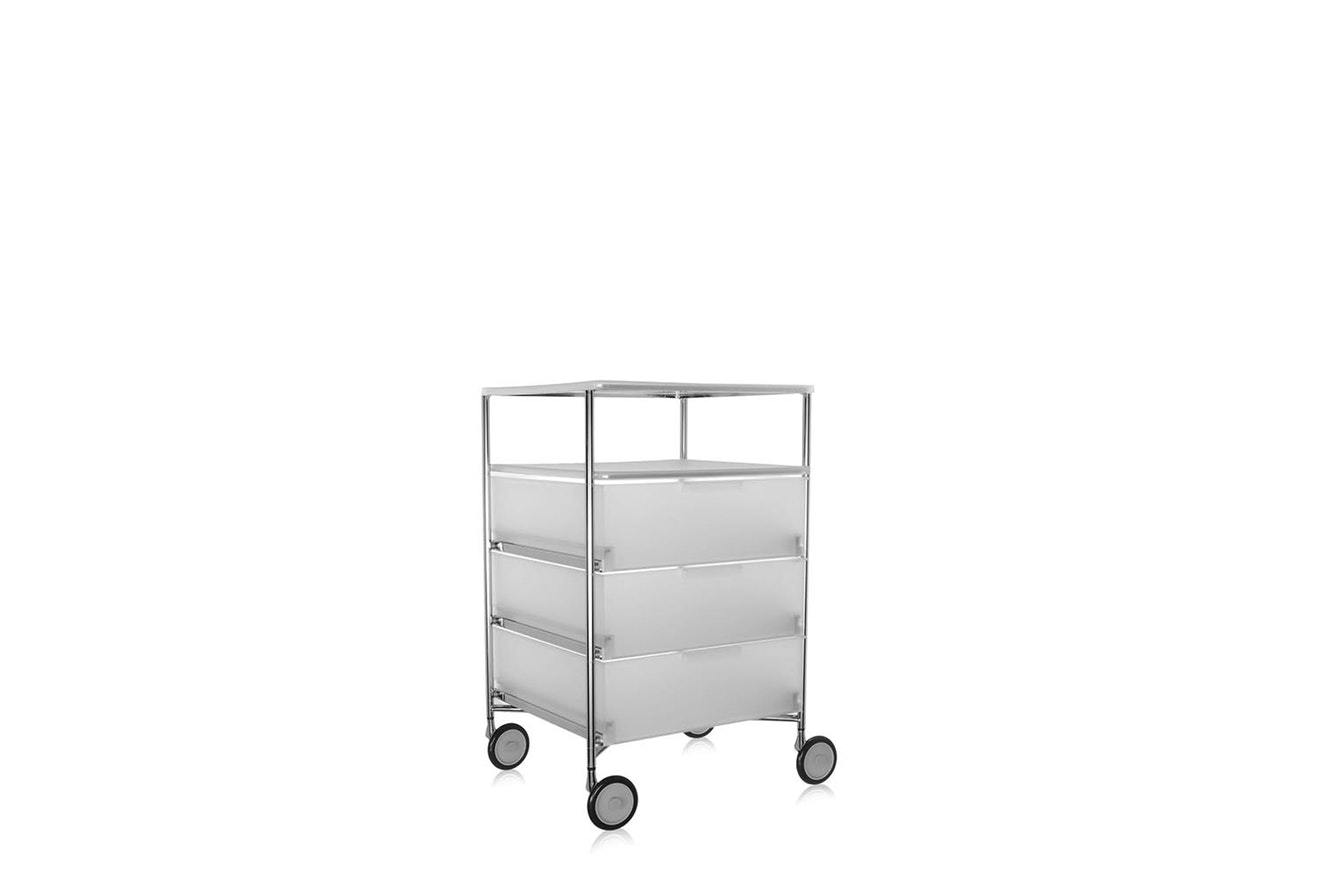 Mobil Chest of Drawers - 3 Containers & Shelf - Wheels
