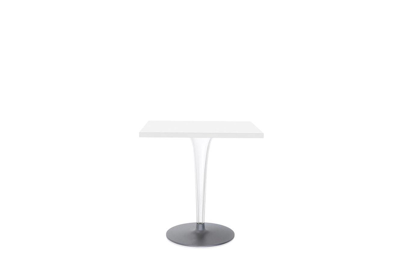 TopTop Large Square Table - Laminated Top - Round Leg
