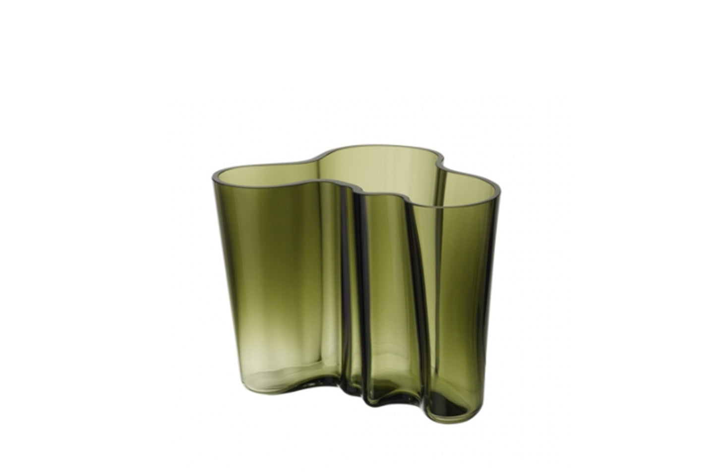 Aalto Vase 16cm Moss Green-Iittala-Space Furniture AU
