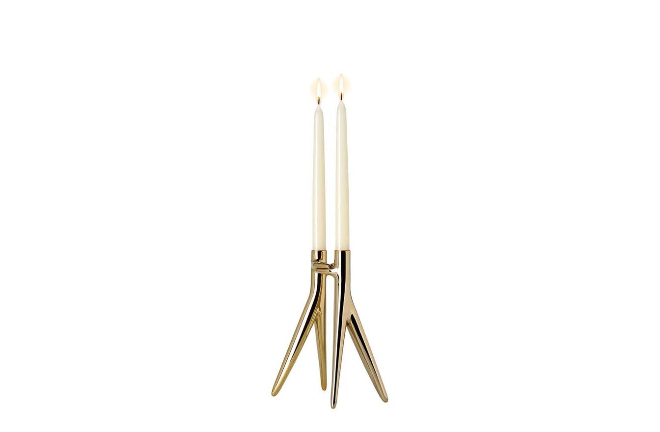 Abbracciaio Candle Holder - Gold-Kartell-Space Furniture AU
