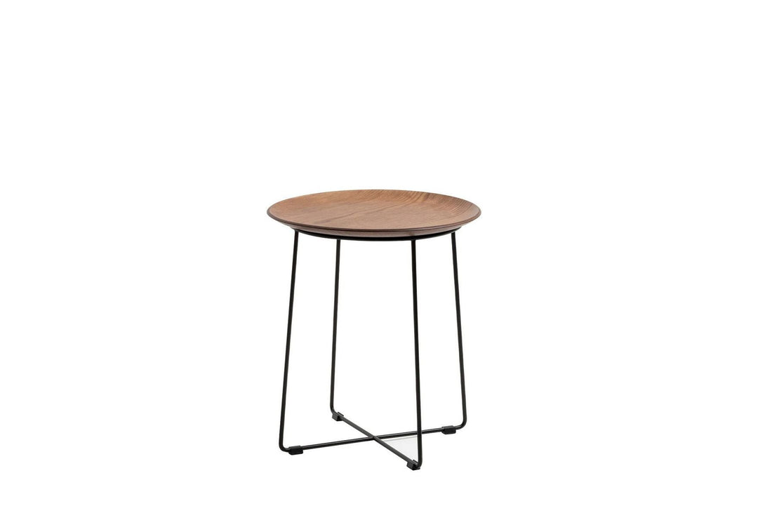 Slatted Ash Dark Wood/Black