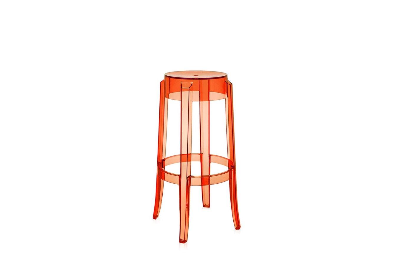 Charles Ghost Large Stool-Kartell-Space Furniture AU

