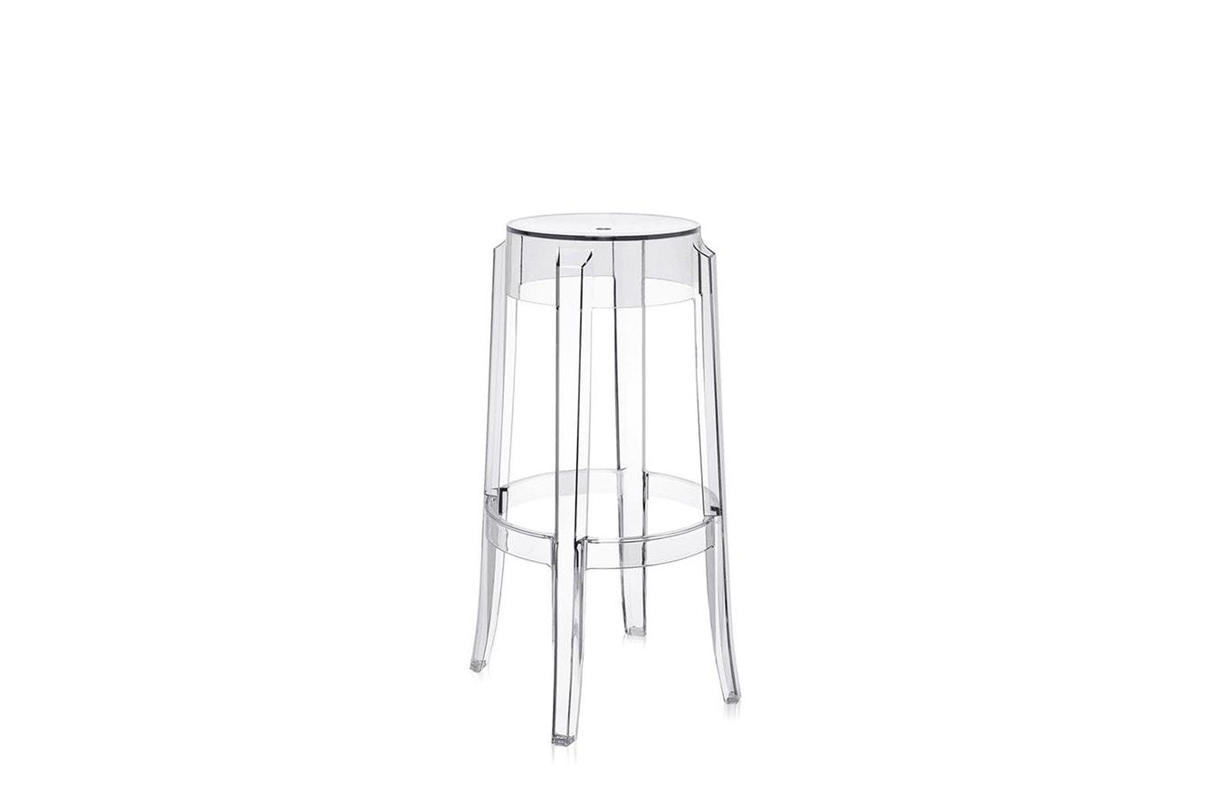 Charles Ghost Large Stool-Kartell-Space Furniture AU
