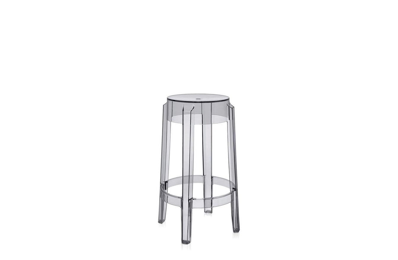Charles Ghost Medium Stool-Kartell-Space Furniture AU
