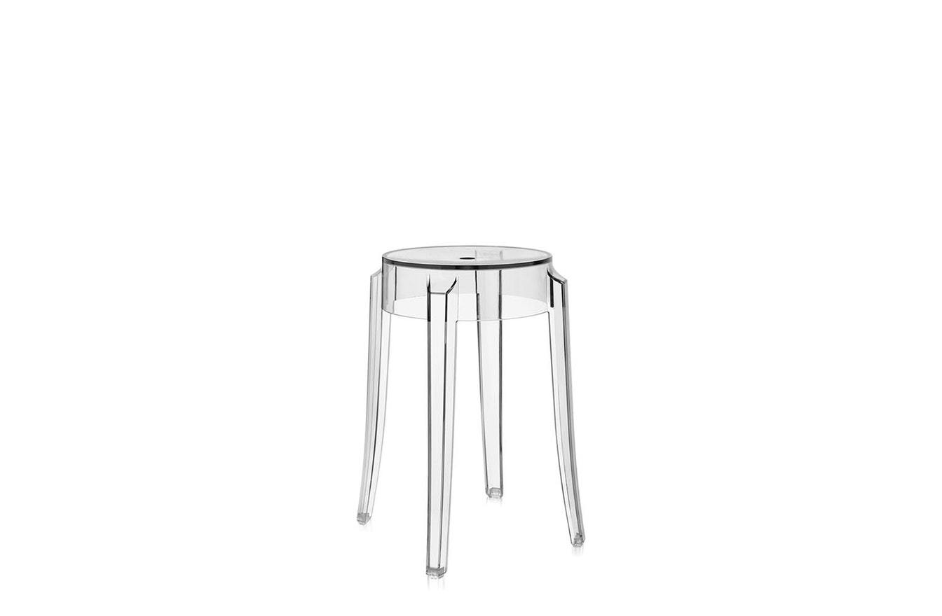 Charles Ghost Small Stool-Kartell-Space Furniture AU
