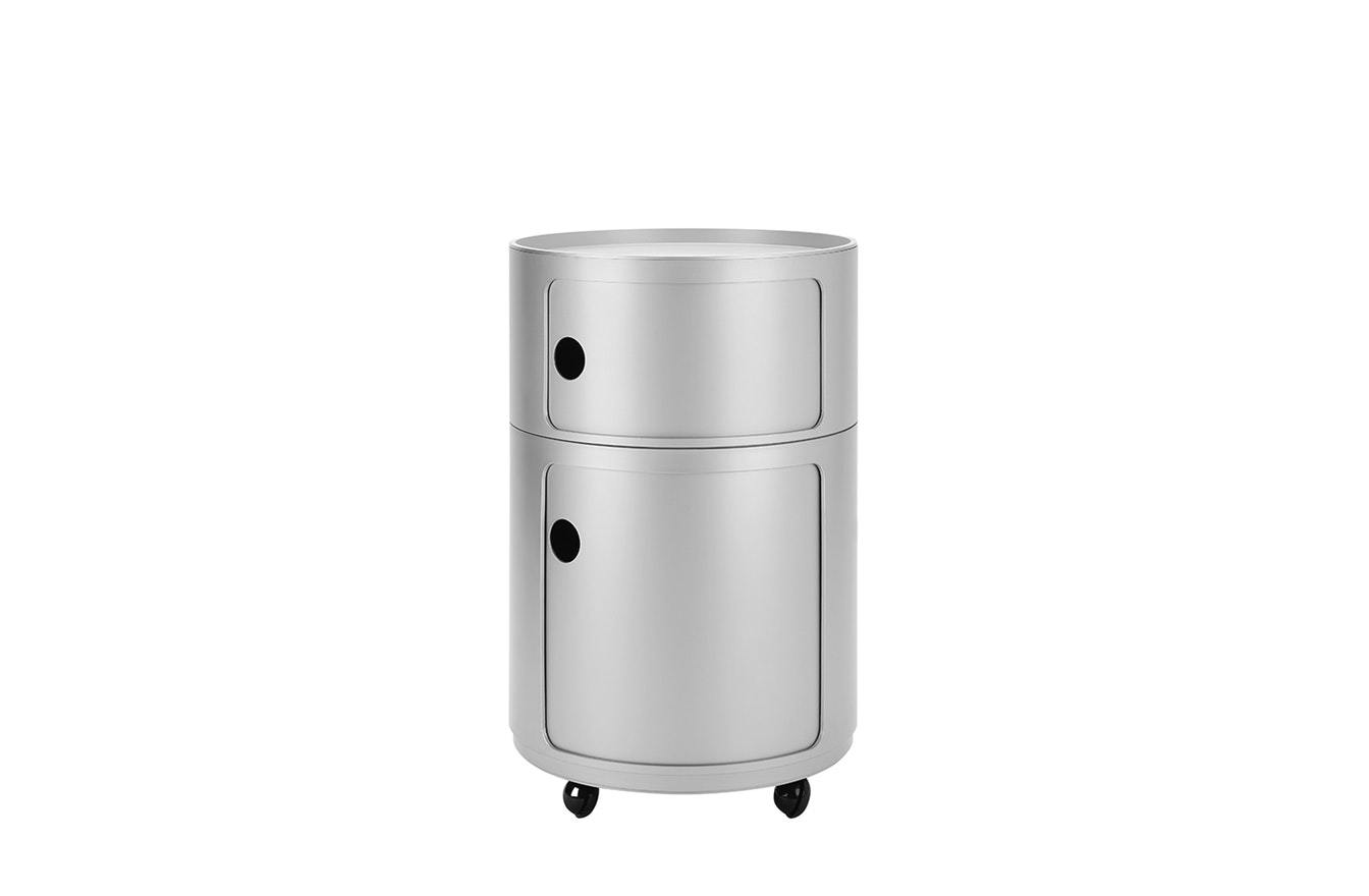 Componibili Modular Storage Unit - Silver-Kartell-Space Furniture AU
