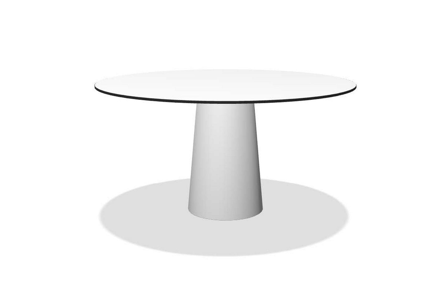 Container Table 7143 with HPL Round Top 140cm-Moooi-Space Furniture AU
