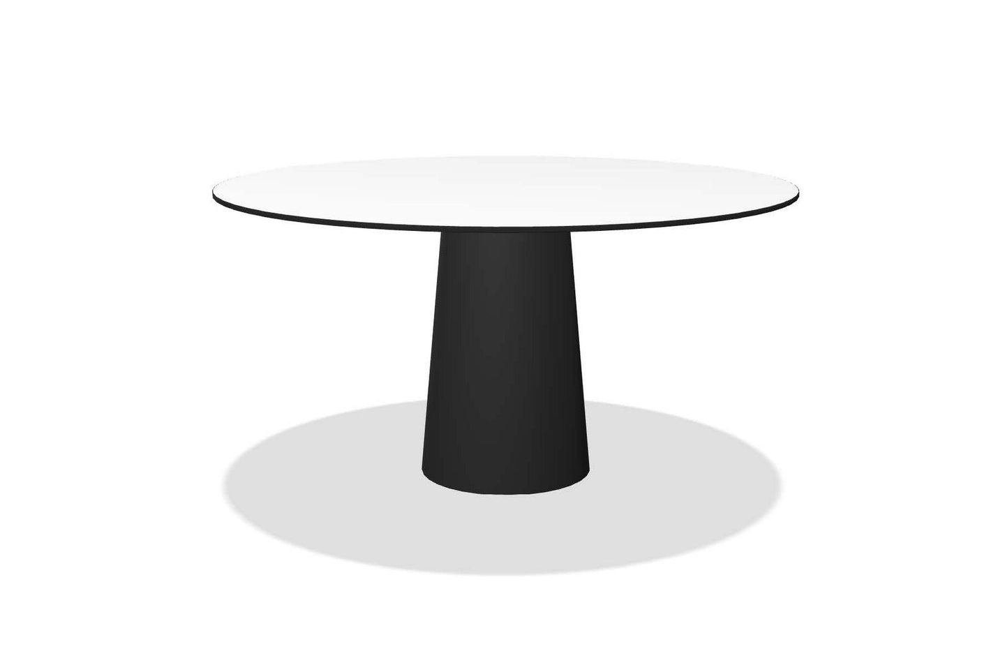 Container Table 7143 with HPL Round Top 140cm-Moooi-Space Furniture AU

