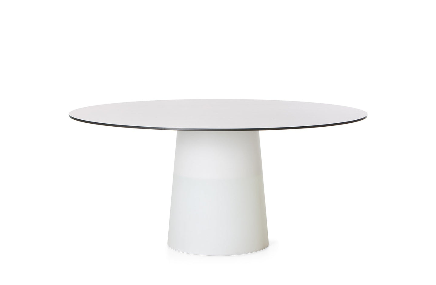 Container Table 7156 with HPL Round Top 160cm-Moooi-Space Furniture AU
