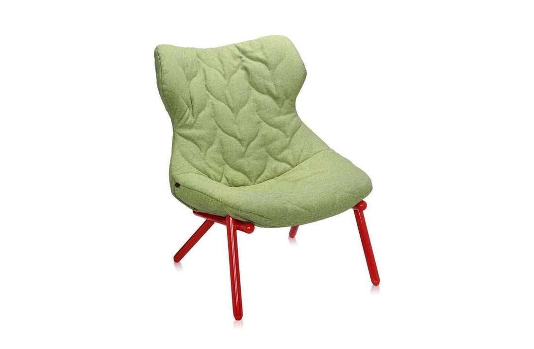 Red / TREVIRA Green Fabric