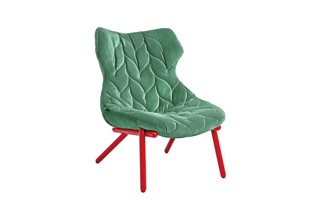 Red / VELVET Forest Green Fabric
