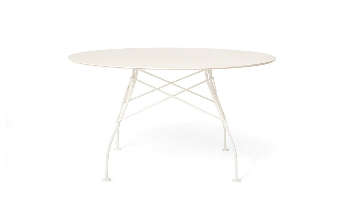 Glossy Outdoor Round Table - Stoneware-Kartell-Space Furniture AU
