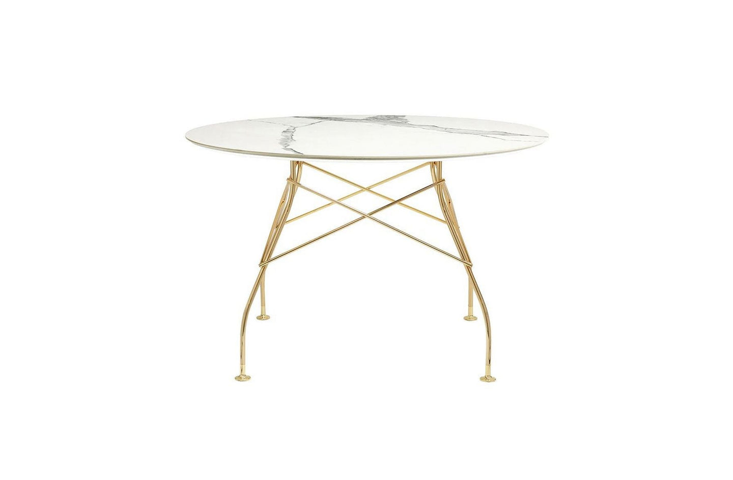 Glossy Small Round Table - Stoneware-Kartell-Space Furniture AU
