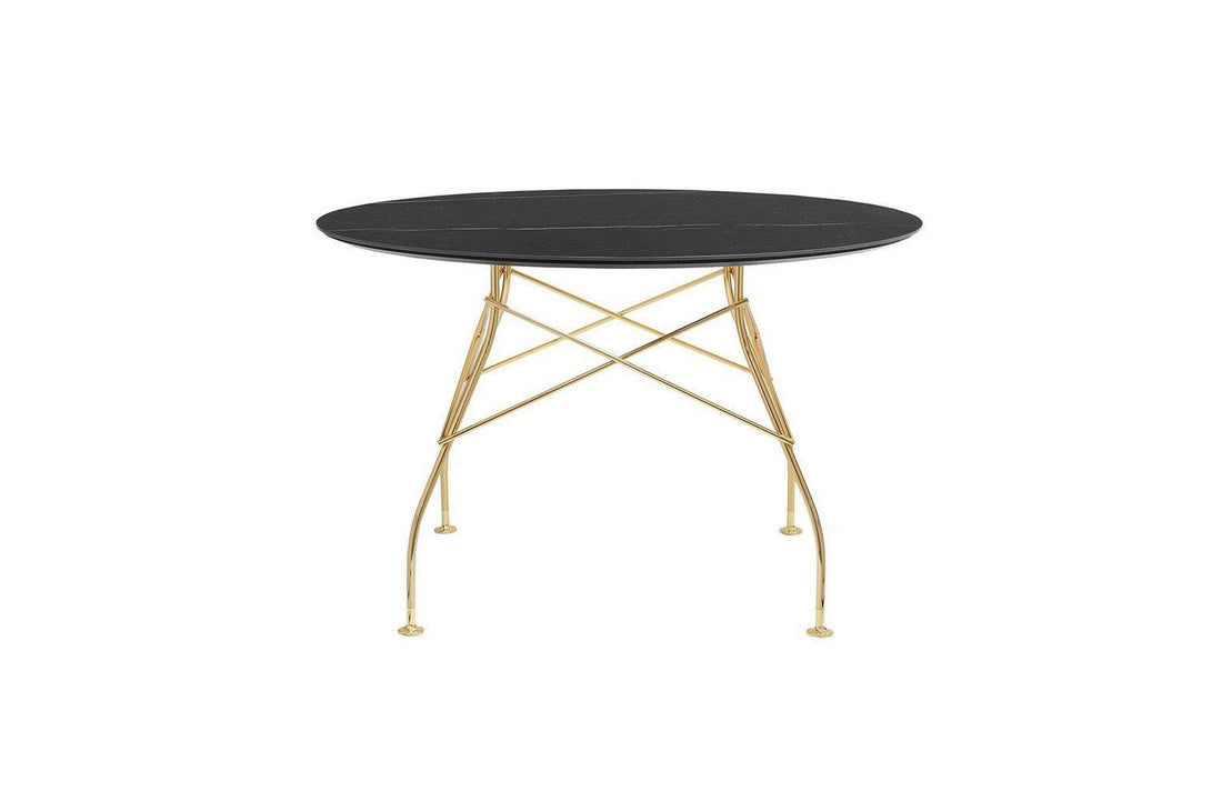 Gold / Black Stoneware with Marble Finish