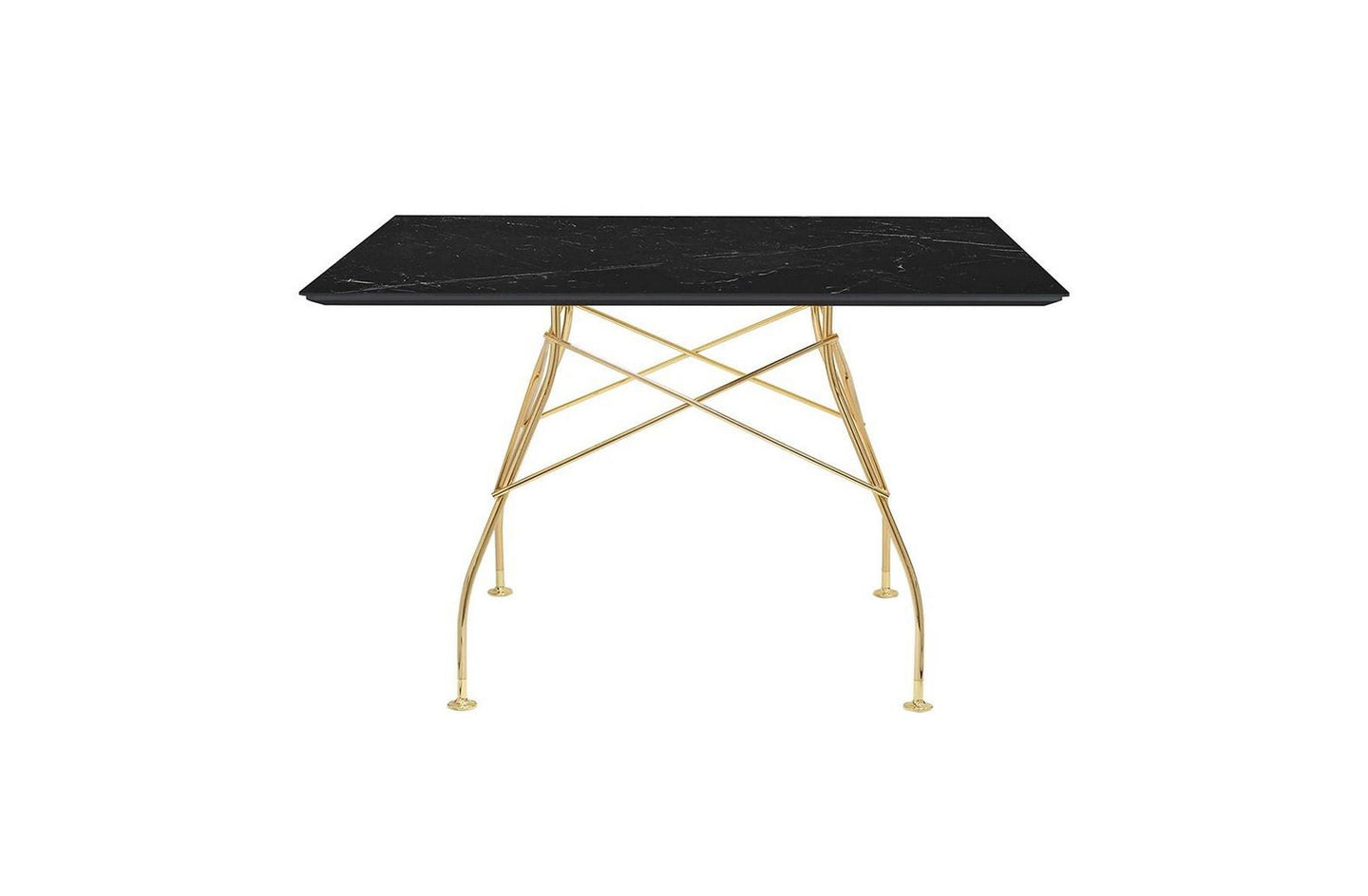 Glossy Small Square Table - Stoneware-Kartell-Space Furniture AU
