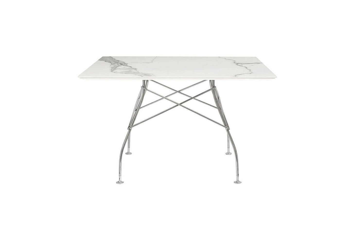Glossy Small Square Table - Stoneware-Kartell-Space Furniture AU
