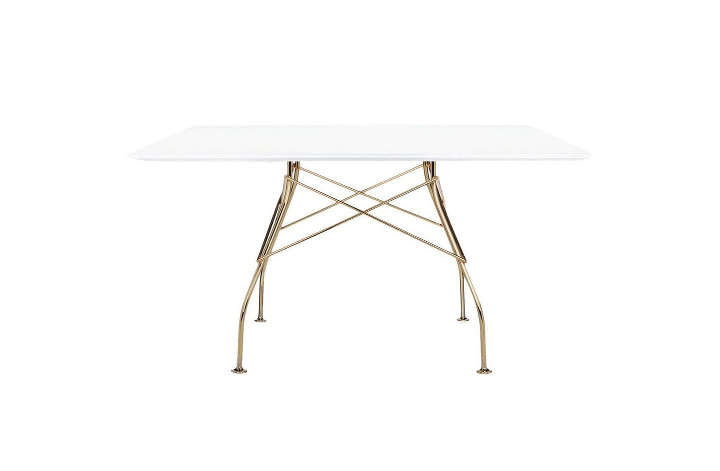 Glossy Square Table - Lacquered-Kartell-Space Furniture AU
