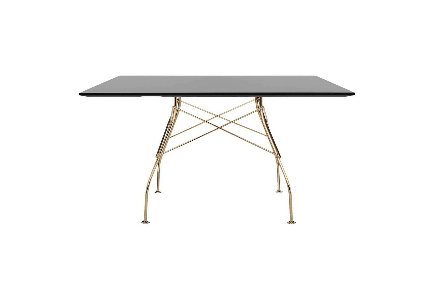 Glossy Square Table - Lacquered-Kartell-Space Furniture AU
