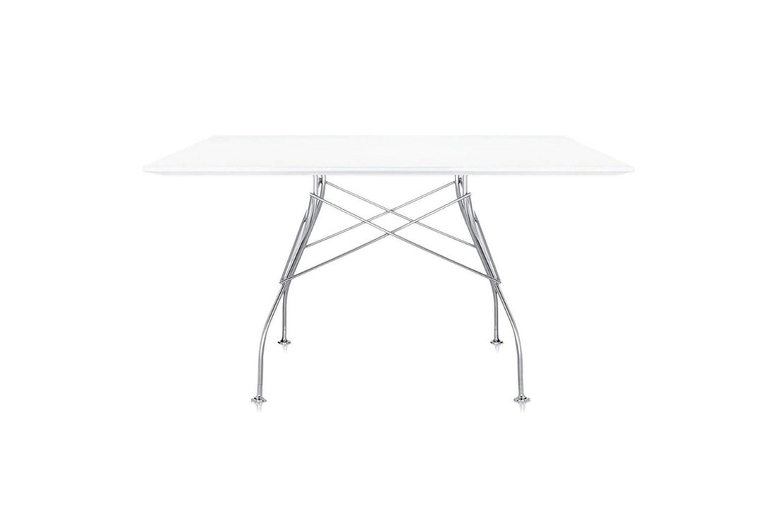 Chrome / Polyester White
