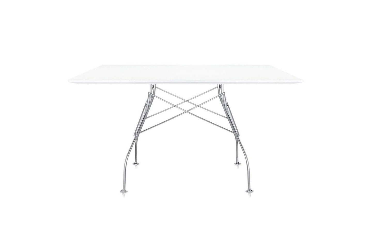 Glossy Square Table - Lacquered-Kartell-Space Furniture AU
