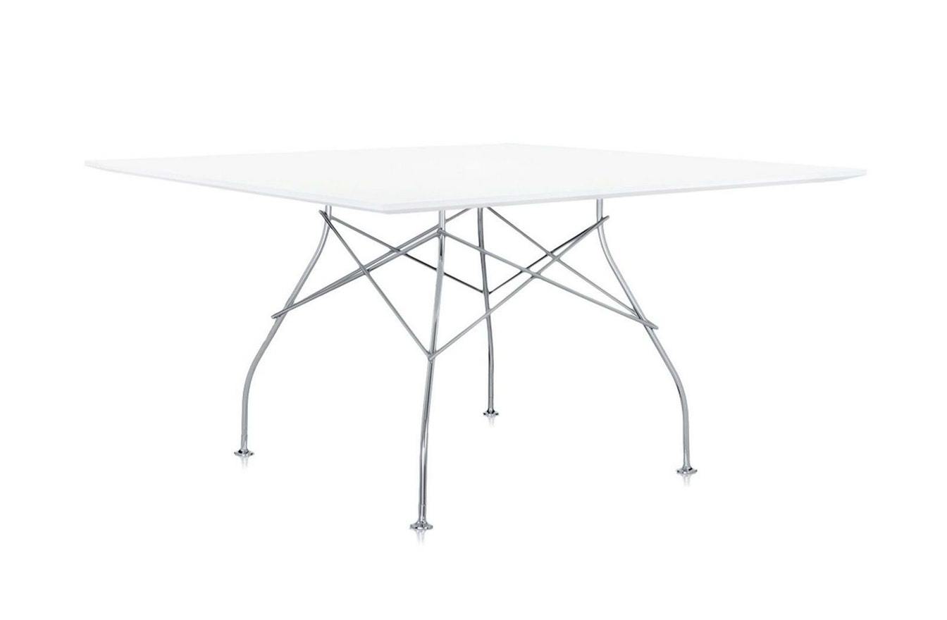 Glossy Square Table - Laminated-Kartell-Space Furniture AU
