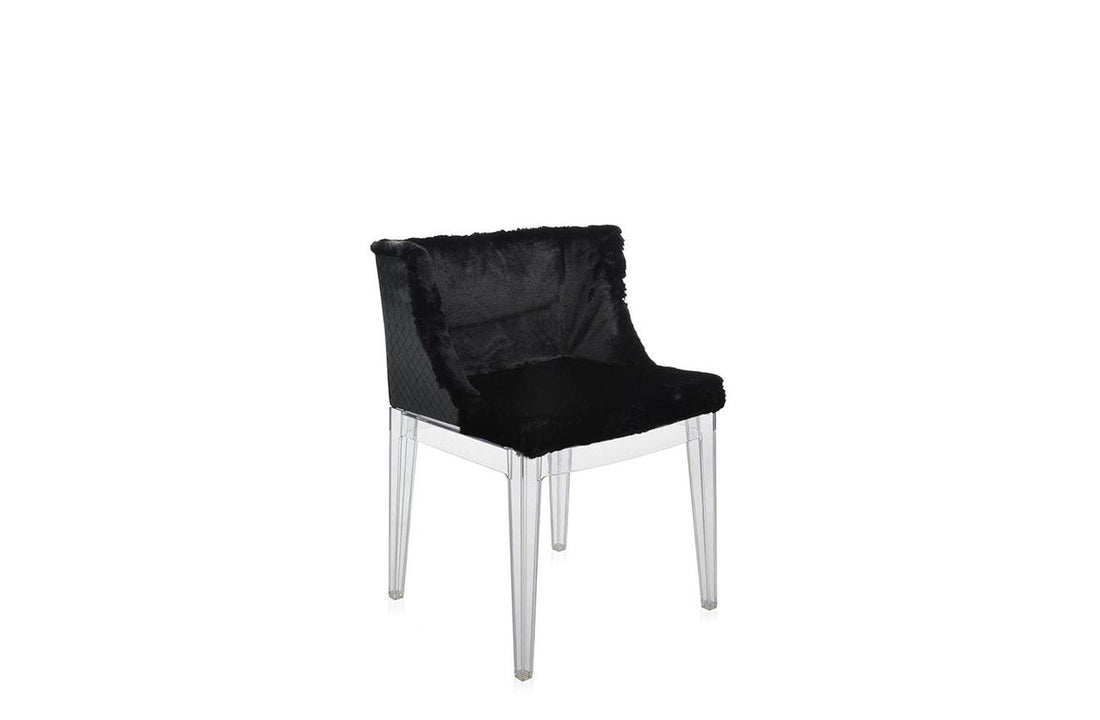 Transparent/Faux-fur Woven Fabric