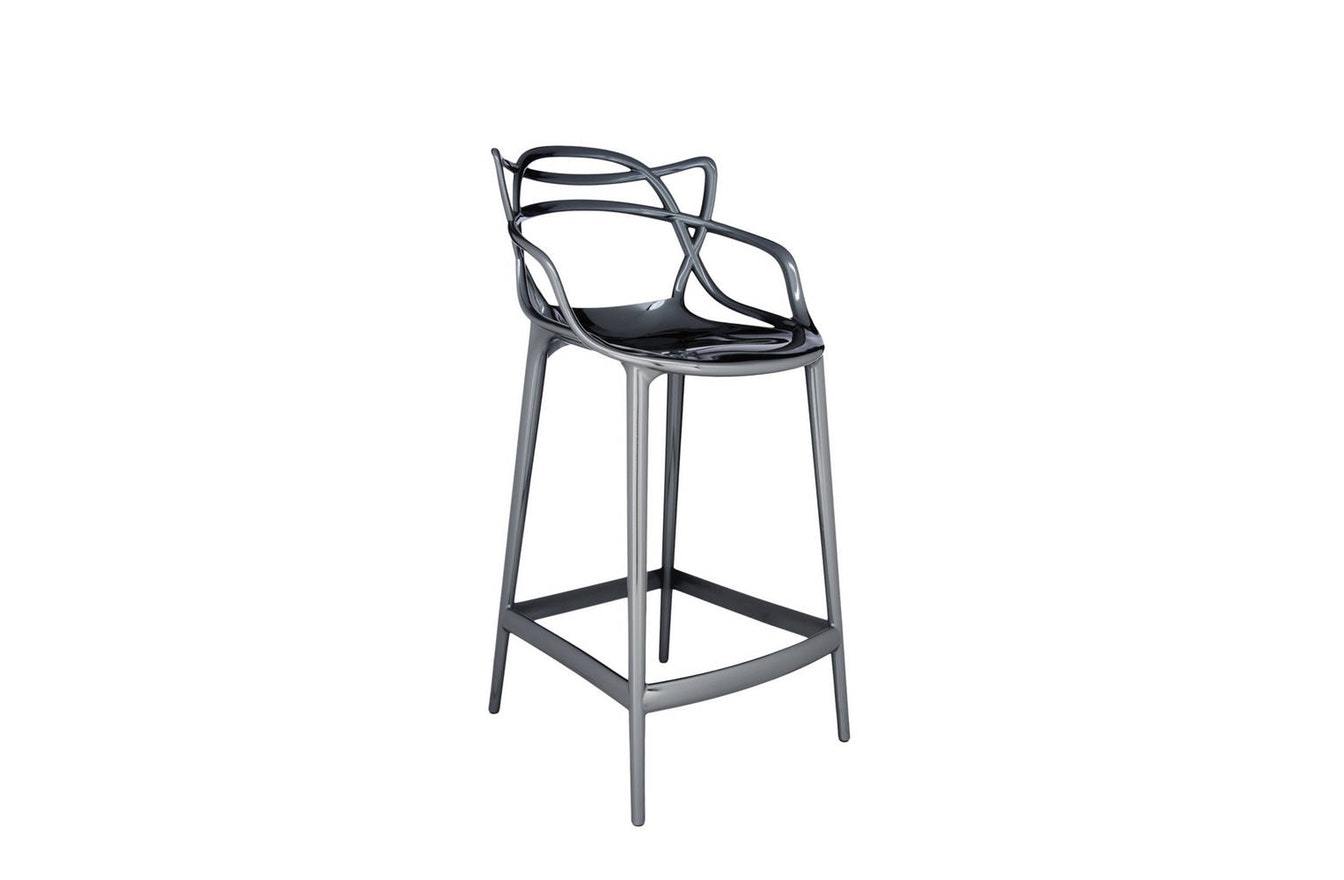 Masters Stool - Small Metallic-Kartell-Space Furniture AU
