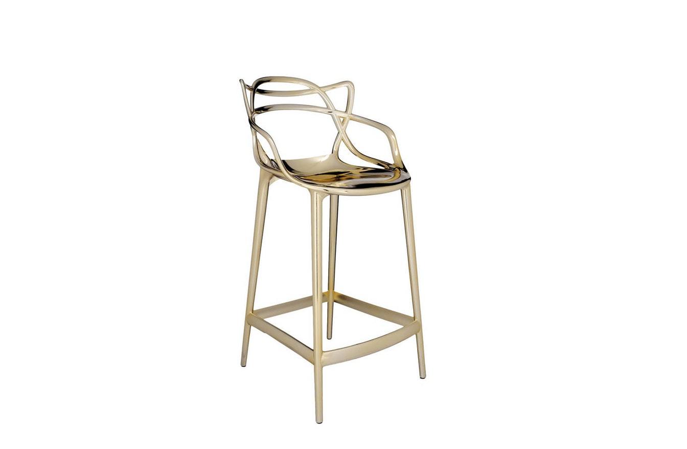 Masters Stool - Small Metallic-Kartell-Space Furniture AU
