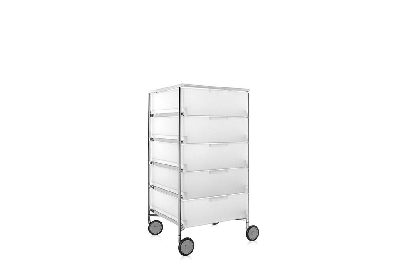 Mobil Chest of Drawers - 5 Containers - Wheels-Kartell-Space Furniture AU
