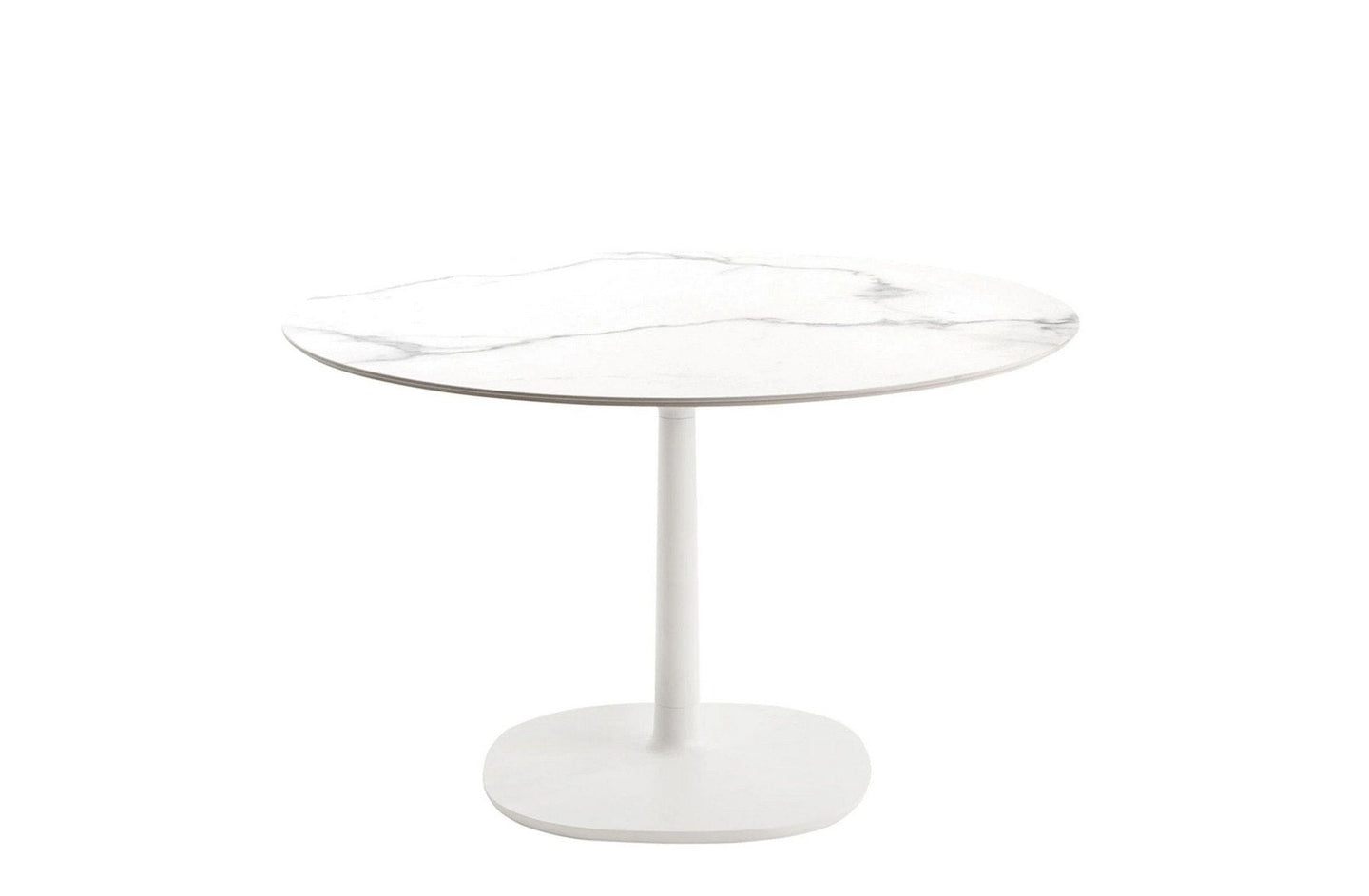 Multiplo Outdoor Medium Round Table - Square Base - Stoneware-Kartell-Space Furniture AU
