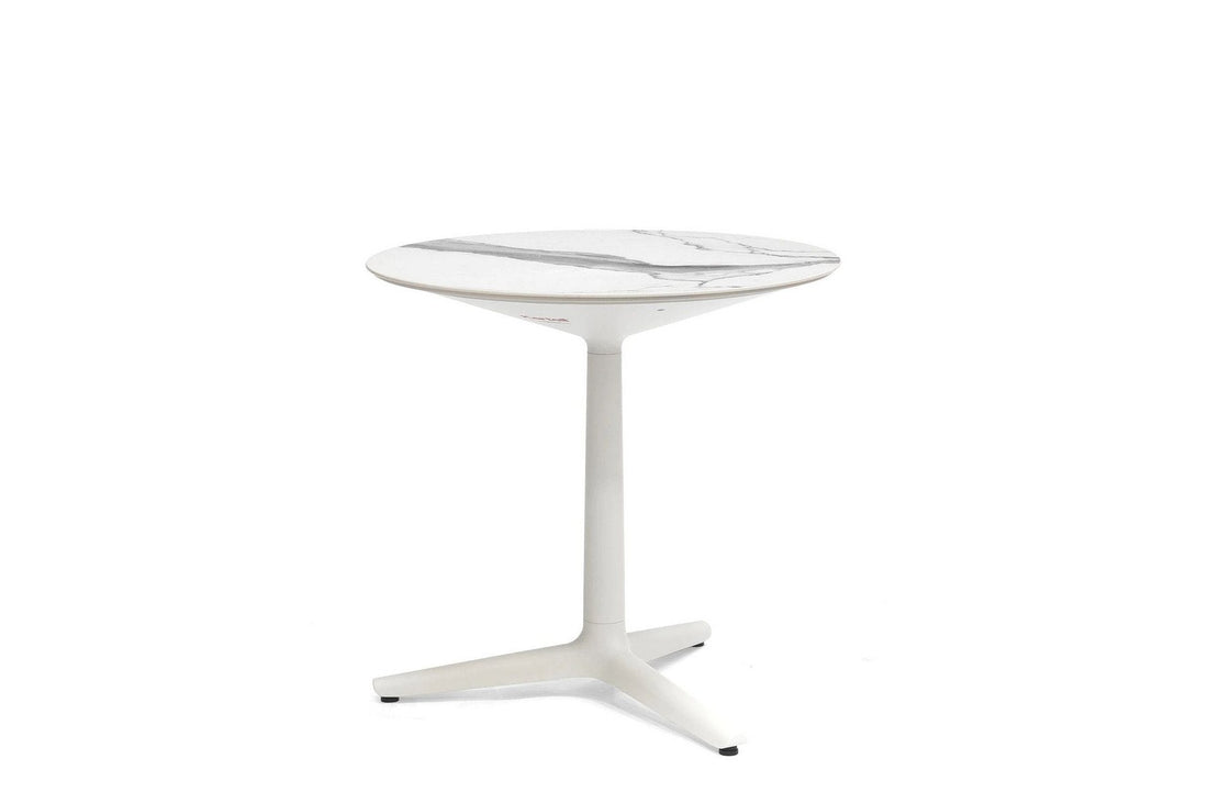 White Stoneware with Marble Finish/White