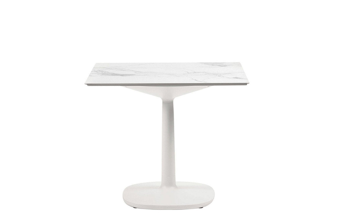 White Stoneware with Marble Finish/White