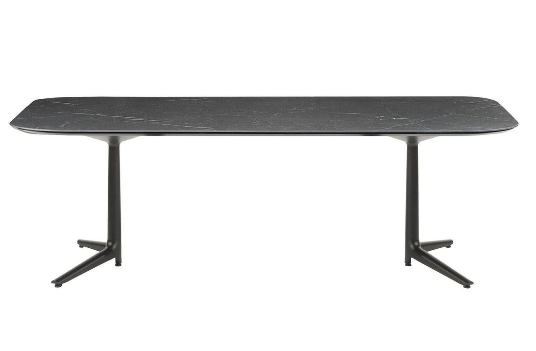 Black Stoneware with Marble Finish/Black