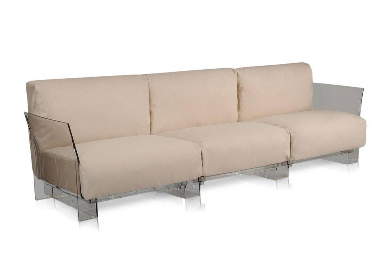 Pop Outdoor 3 Seat Sofa - Sunbrella Fabric-Kartell-Space Furniture AU
